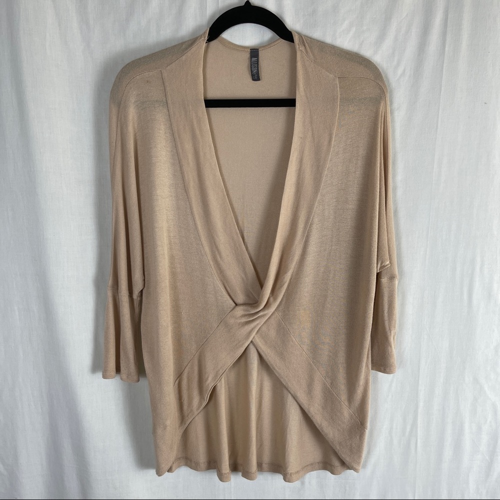 Anthropologie Allison Joy 3/4 Raglan Sleeve Sweater